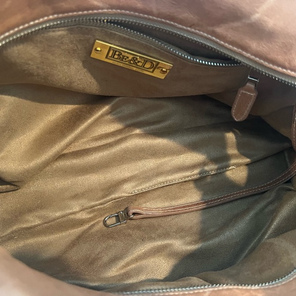 BE & D crossbody/satchel with python skin accents series #44982 Rare!! - Picture 16 of 16